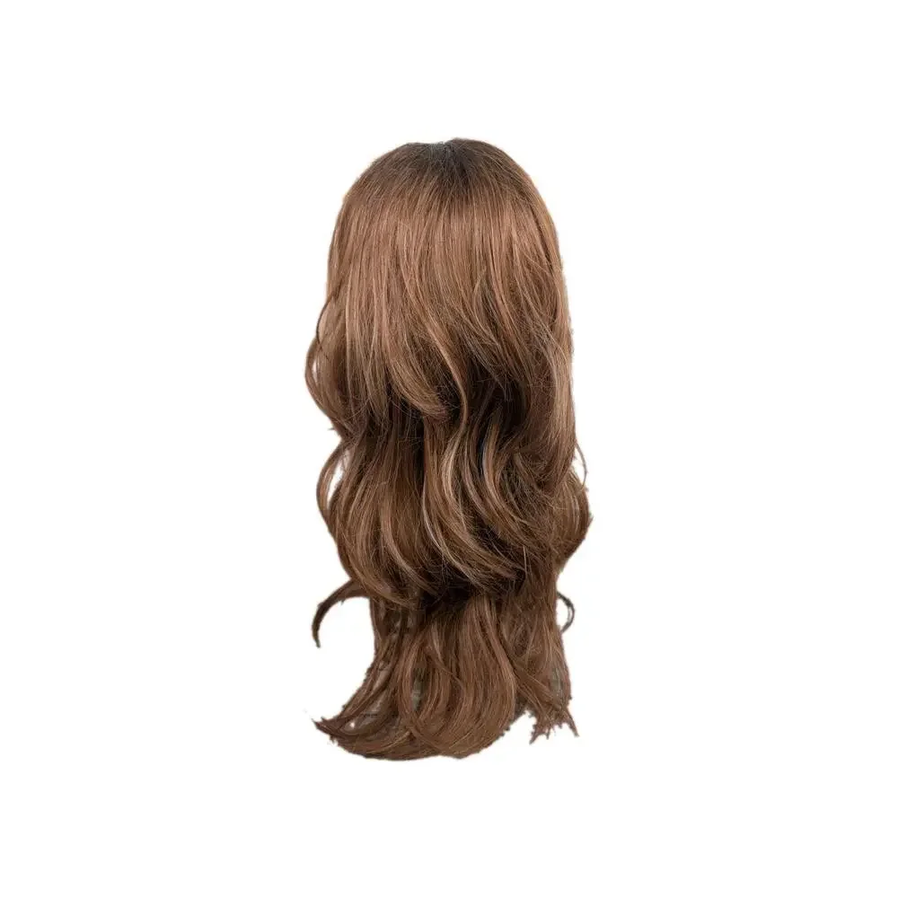 Unbranded Wavy Long‎ Red Wig With Blonde Highlights And Brown Underttones